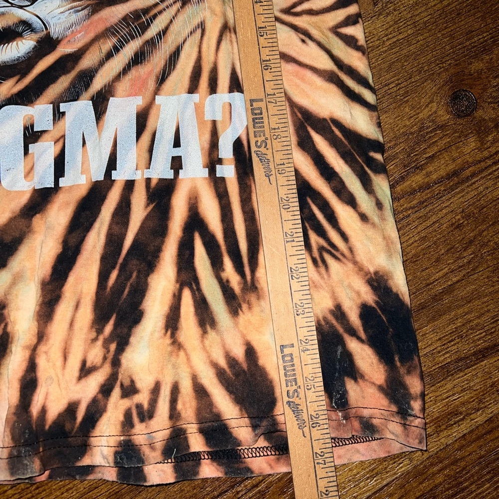 Bigfoot Tie Dye Graphic Short Sleeve Tee Orange Black What The Sigma Kids Size M - Picture 7 of 8
